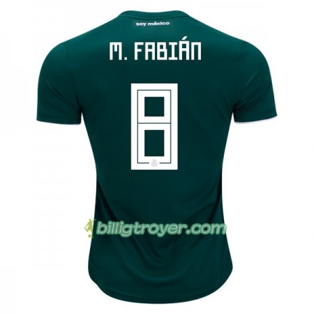 Billige Fotballdrakter Mexico M.Fabian 8 VM 2018 Hjemmedraktsett